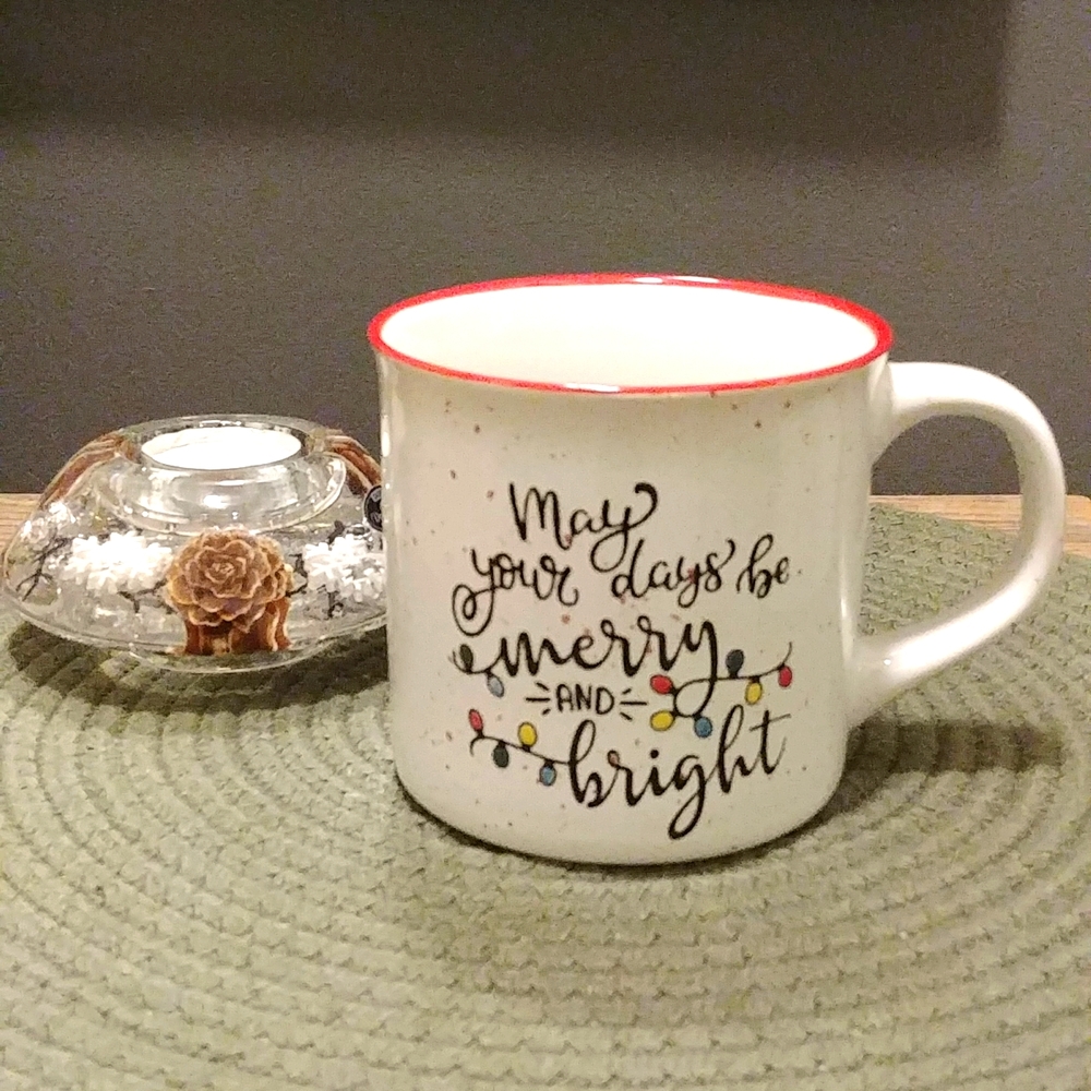 🎉2/$16 NEW Christmas Song Mug "May Your Days be Merry and Bright"